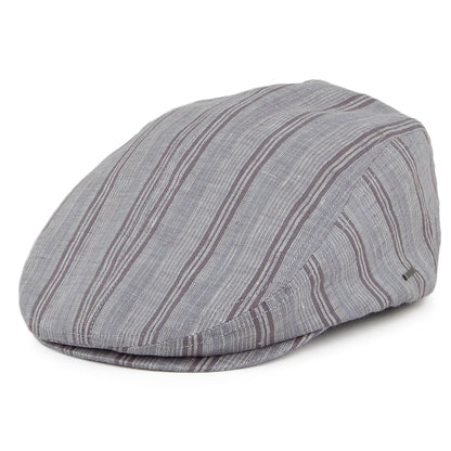 Casquette Plate à Rayures gris BAILEY