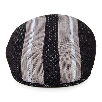 Casquette Plate Vented Stripes 504 noir KANGOL
