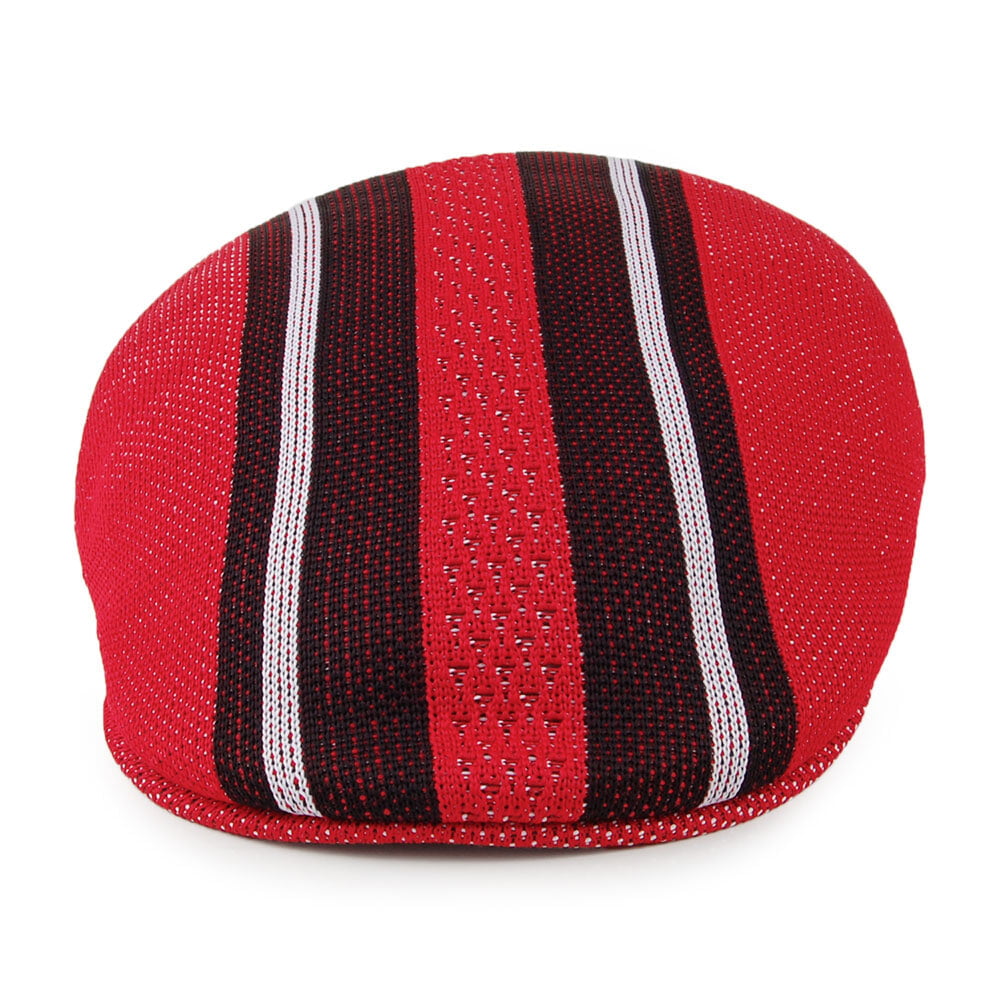 Casquette Plate Vented Stripes 504 écarlate KANGOL