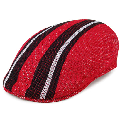 Casquette Plate Vented Stripes 504 écarlate KANGOL