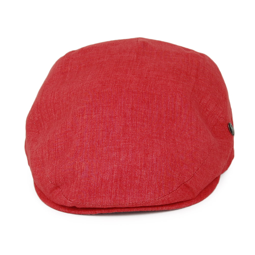 Casquette Plate en Lin Promo rouge brique CITY SPORT
