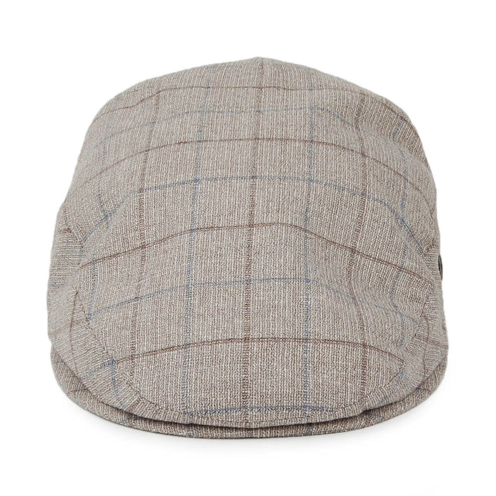 Casquette Plate à Carreaux XX marron clair CITY SPORT