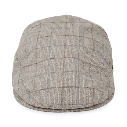 Casquette Plate à Carreaux XX marron clair CITY SPORT
