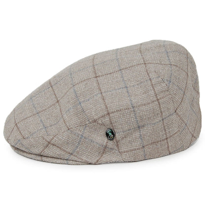 Casquette Plate à Carreaux XX marron clair CITY SPORT