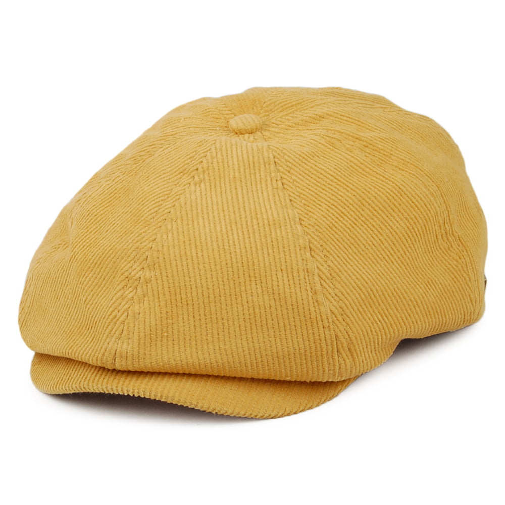 Casquette Gavroche Été en Velours Côtelé Léger Brood moutarde BRIXTON