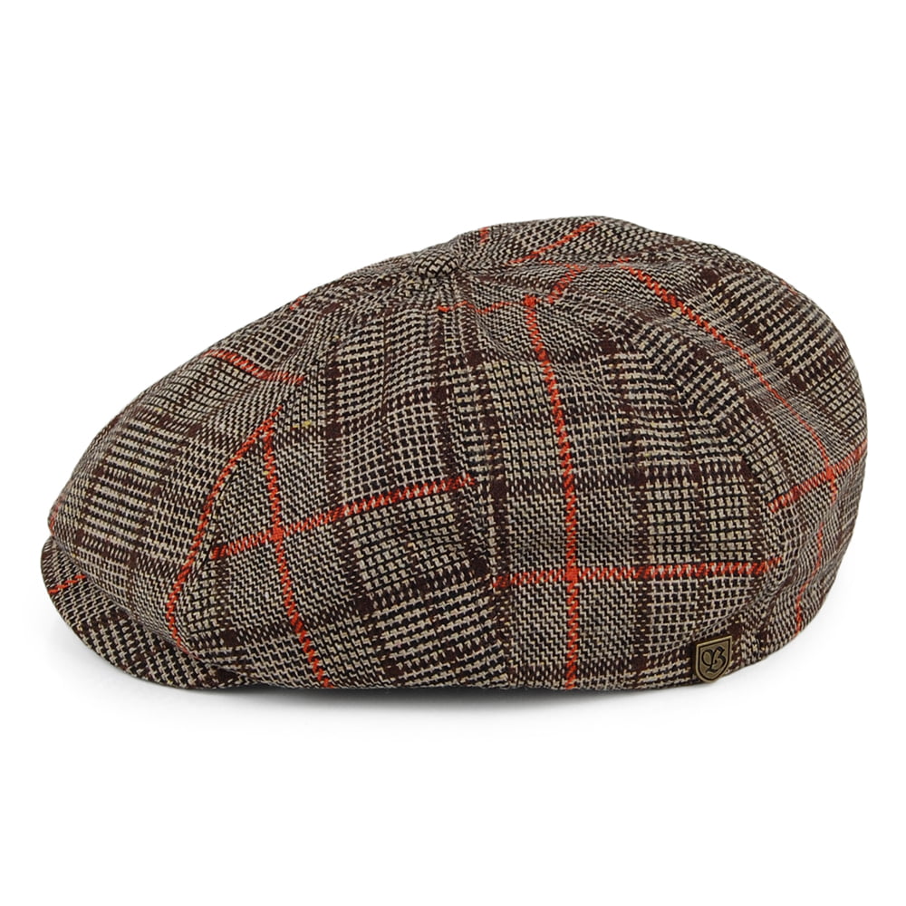 Casquette Gavroche à Carreaux Brood Lightweight marron BRIXTON