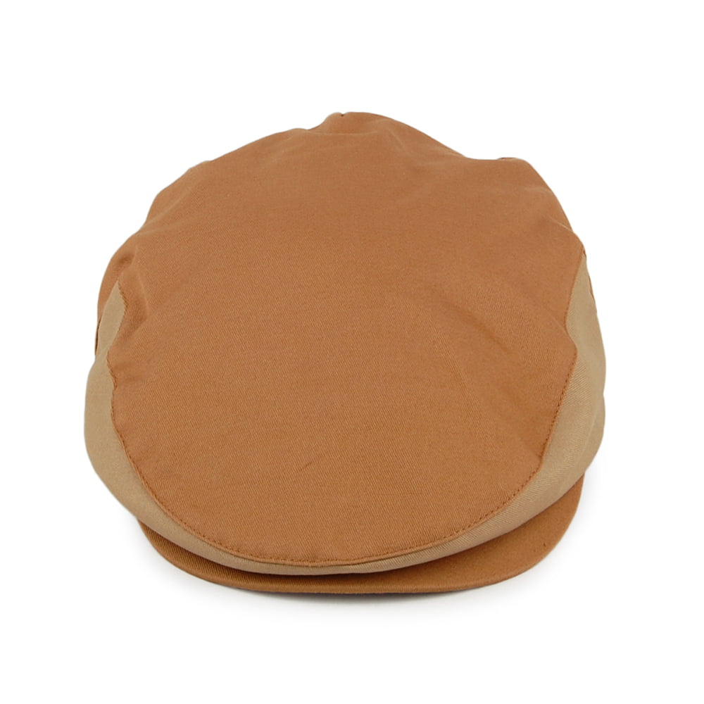 Casquette Plate en Coton Bicolore Hooligan camel BRIXTON