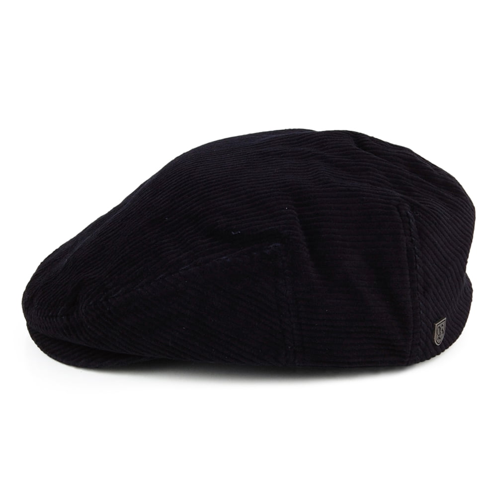 Casquette Plate en Velours Côtelé Légère Hooligan bleu marine délavé BRIXTON
