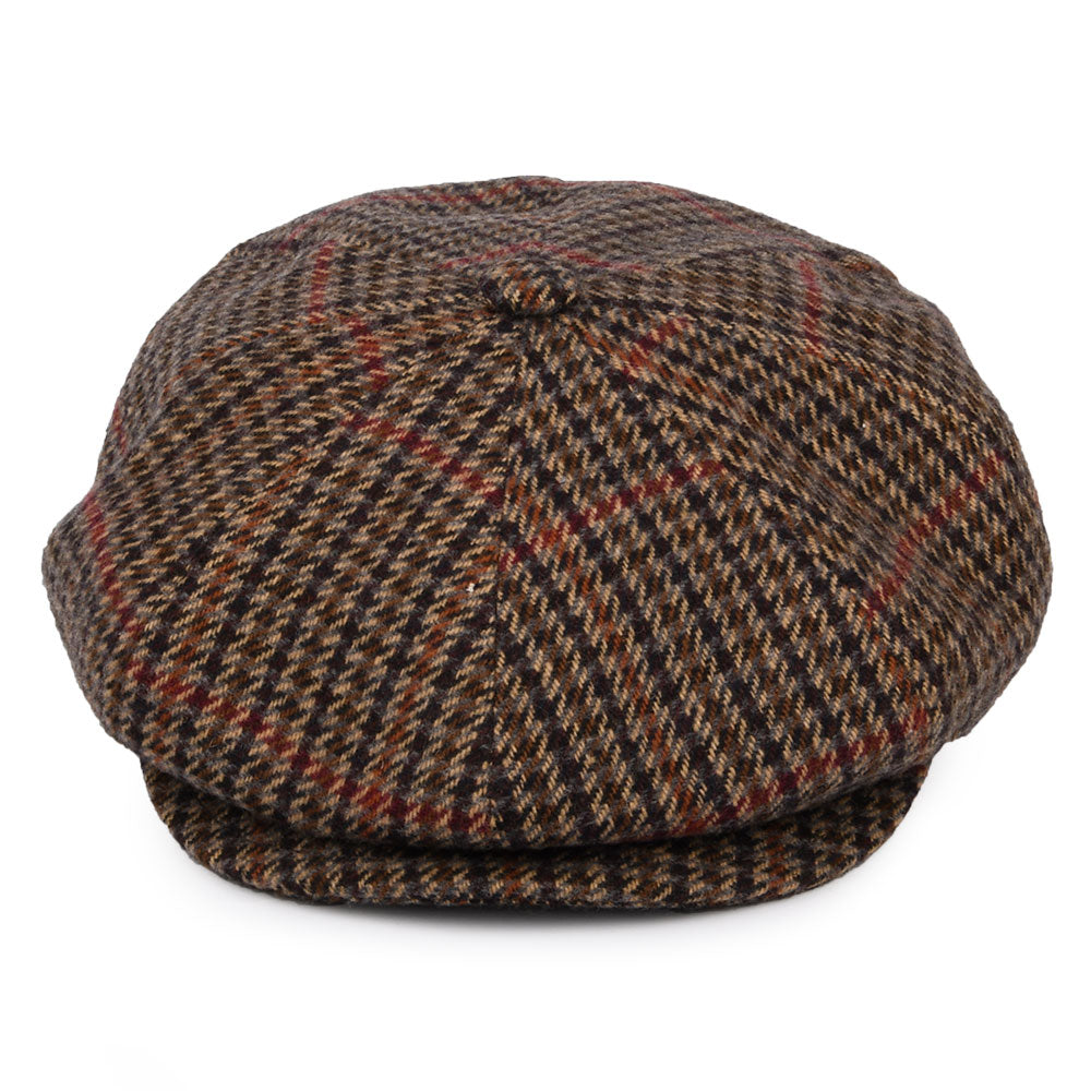 Casquette Gavroche à Carreaux Galvin noir-beige sable BAILEY