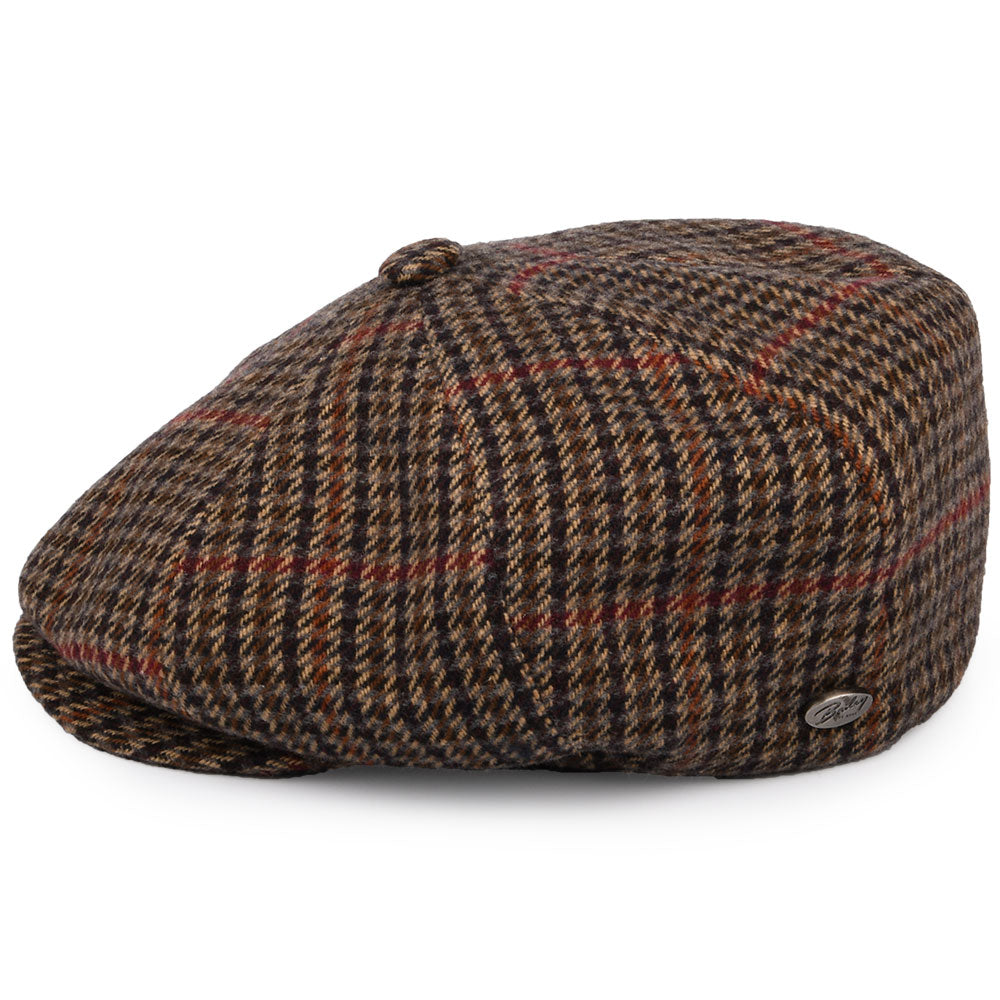 Casquette Gavroche à Carreaux Galvin noir-beige sable BAILEY