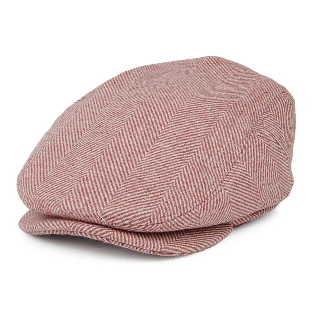 Casquette Plate à Chevrons Ixia rose-blanc BARTS
