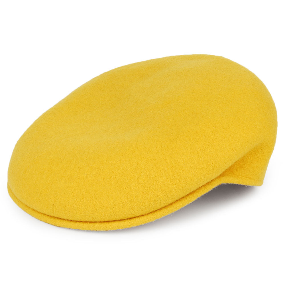 Casquette Plate en Laine 504 jaune KANGOL
