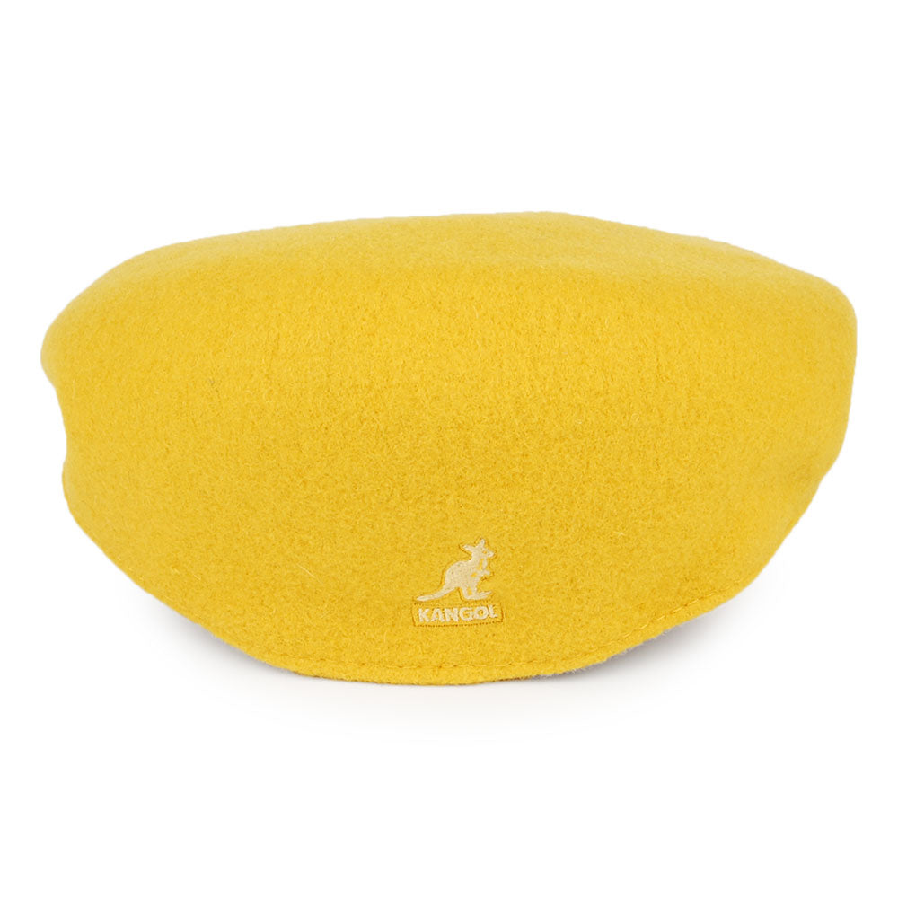 Casquette Plate en Laine 504 jaune KANGOL