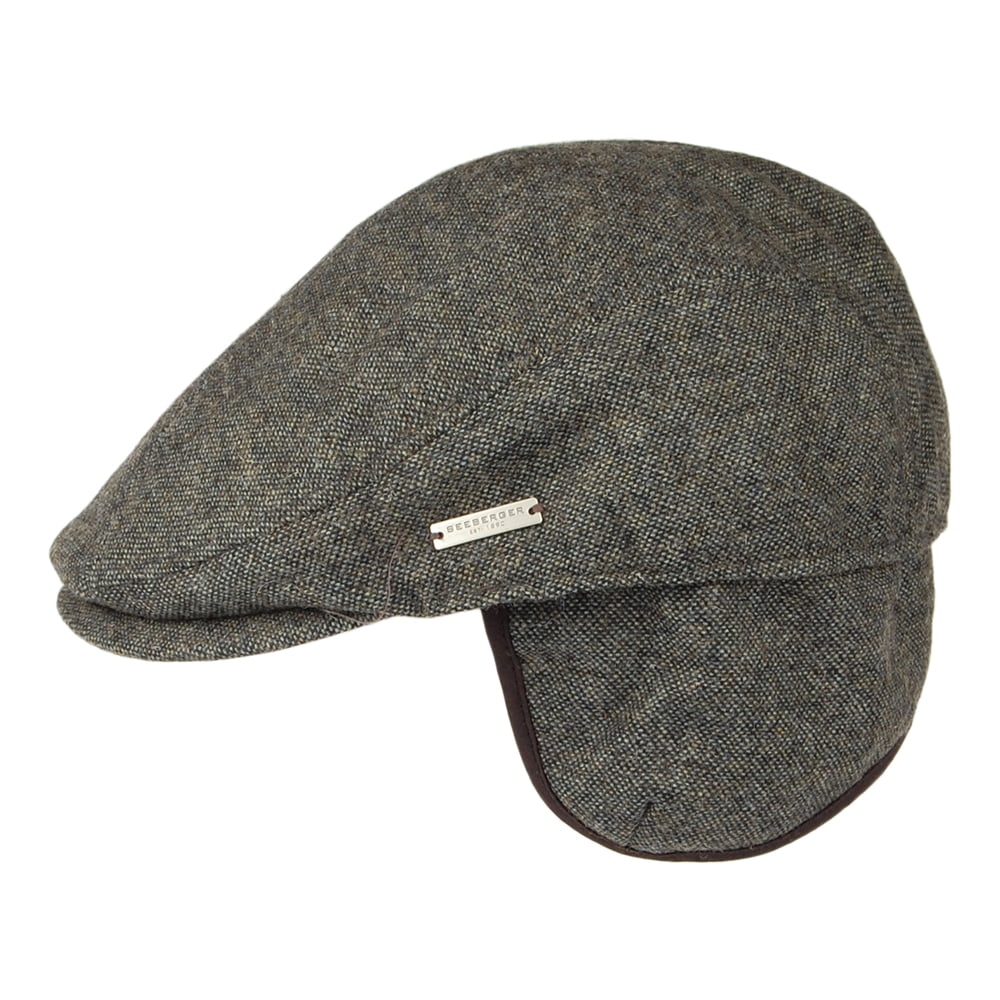 Casquette Plate Avec Protège-Oreilles gris SEEBERGER