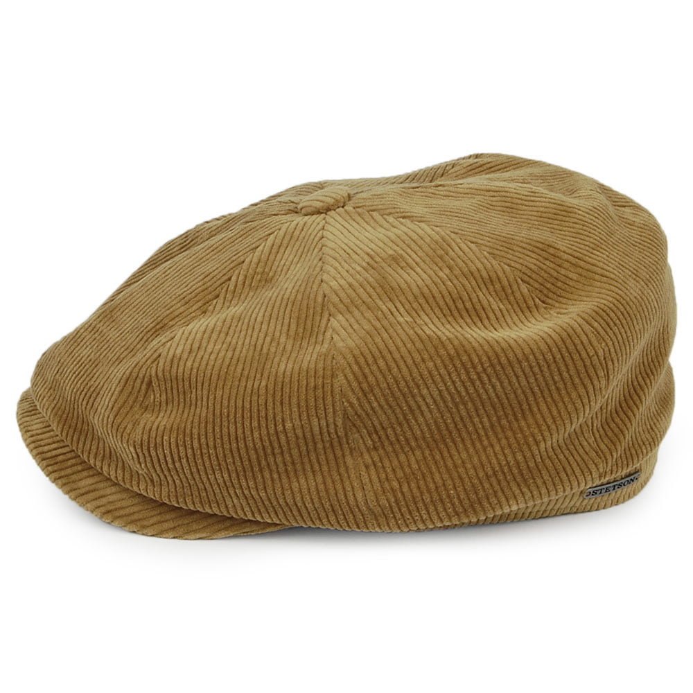 Casquette Gavroche en Velours Côtelé Hatteras fauve STETSON