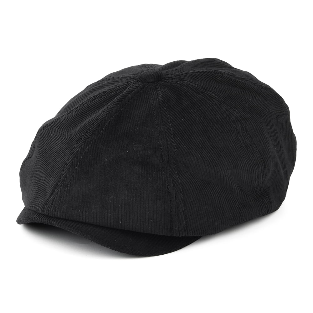 Casquette Gavroche en Velours Côtelé Brood Joe Strummer noir BRIXTON