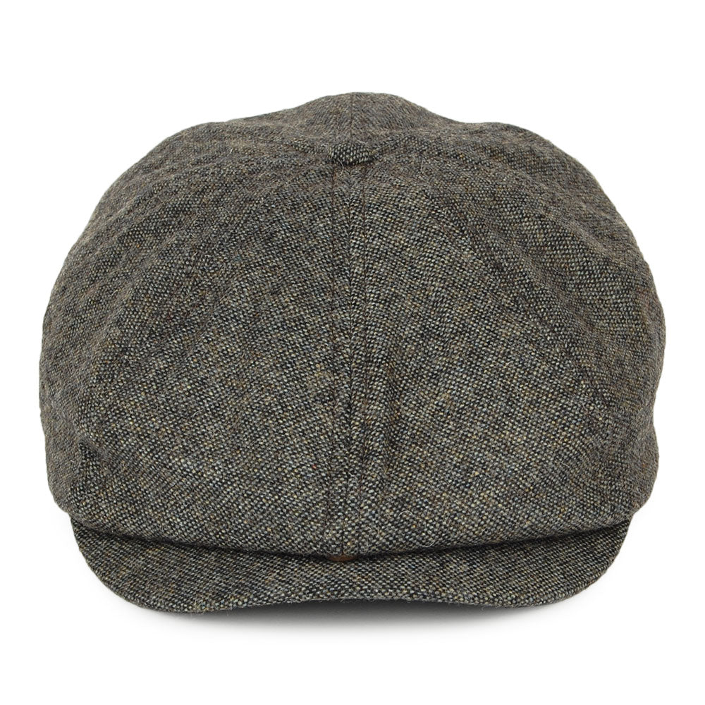 Casquette Gavroche en Tweed Brood bleu-gris BRIXTON
