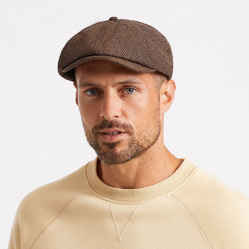 Casquette Gavroche à Chevrons Brood marron-khaki BRIXTON