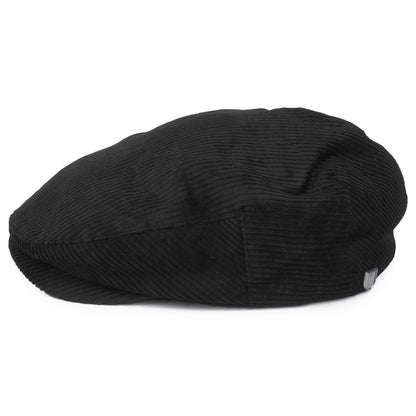 Casquette Plate en Velours Côtelé Hooligan noir BRIXTON