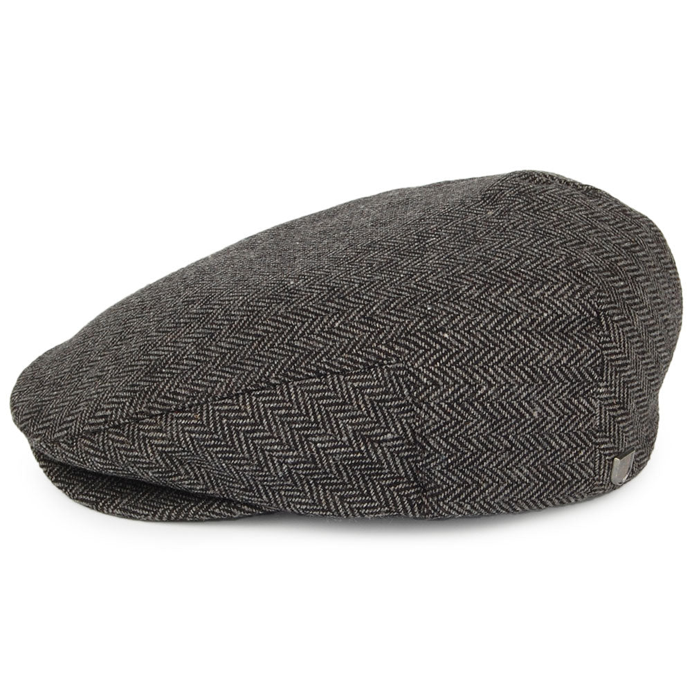 Casquette Plate à Chevrons Hooligan gris-noir BRIXTON
