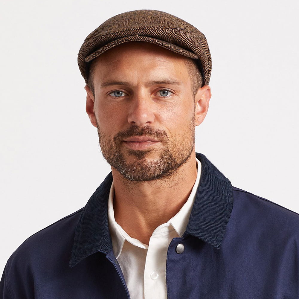 Casquette Plate à Chevrons Hooligan marron-khaki BRIXTON