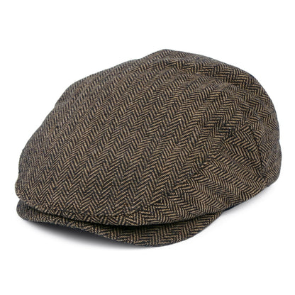 Casquette Plate à Chevrons Hooligan marron-khaki BRIXTON