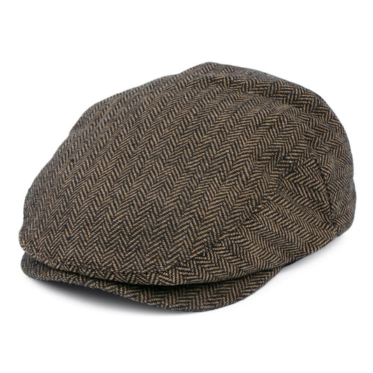Casquette Plate à Chevrons Hooligan marron-khaki BRIXTON