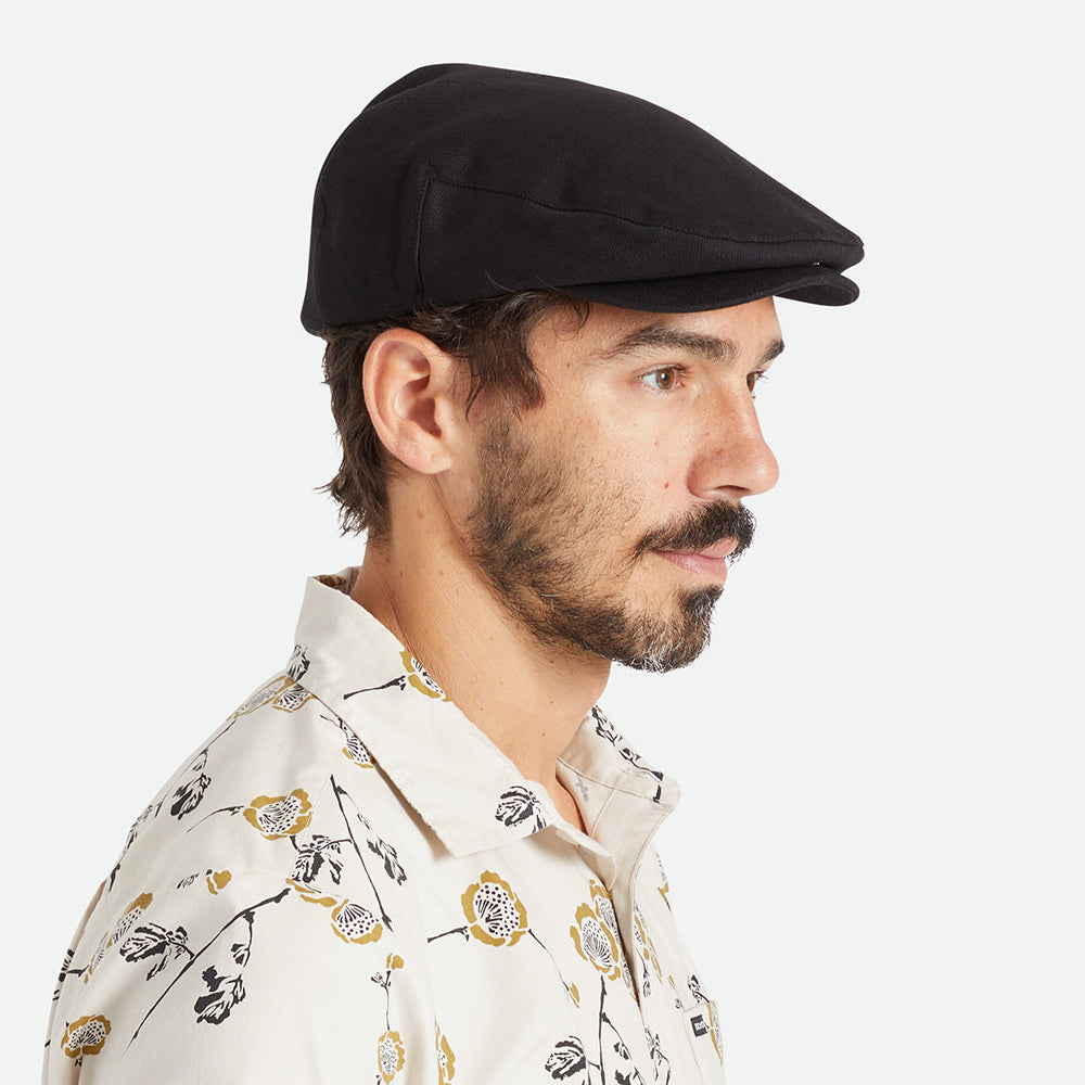 Casquette Plate à Chevrons Hooligan noir BRIXTON