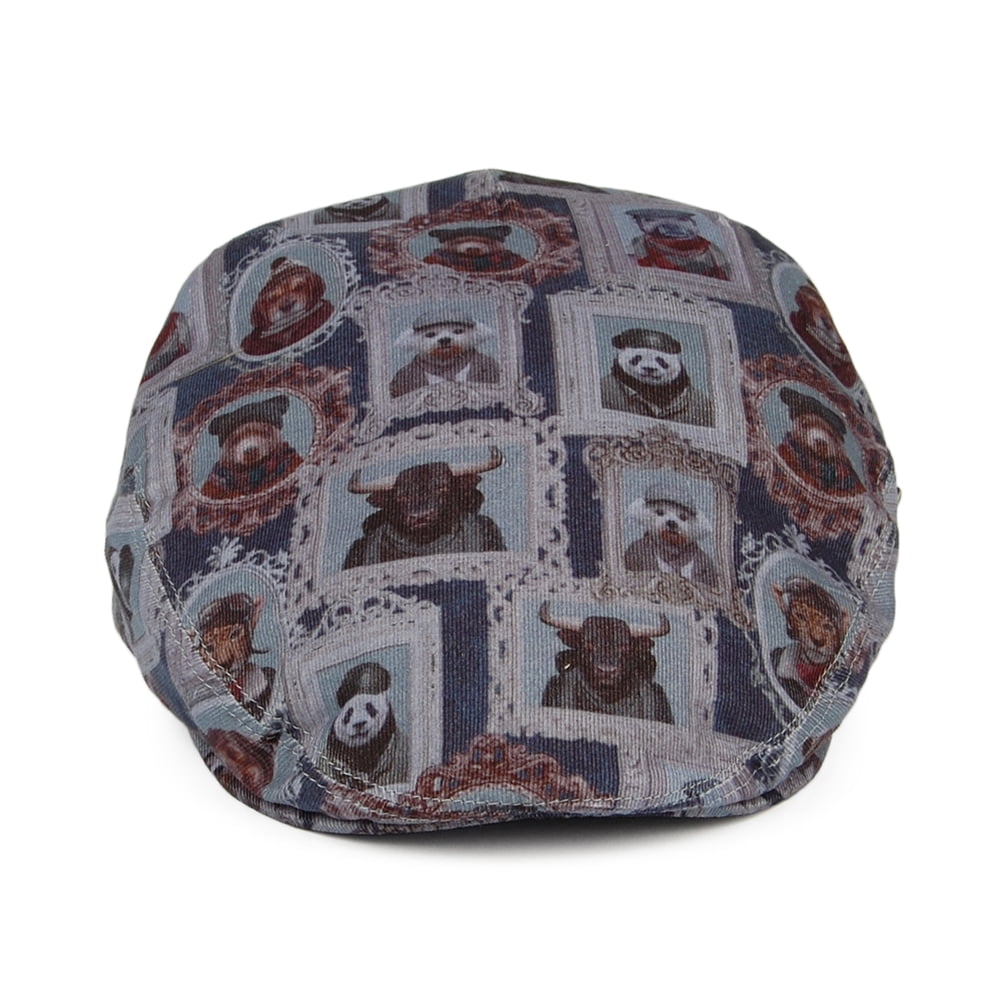 Casquette Plate Animal Portrait bleu-gris CITY SPORT