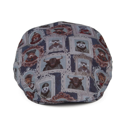 Casquette Plate Animal Portrait bleu-gris CITY SPORT