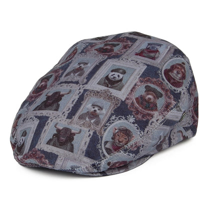 Casquette Plate Animal Portrait bleu-gris CITY SPORT