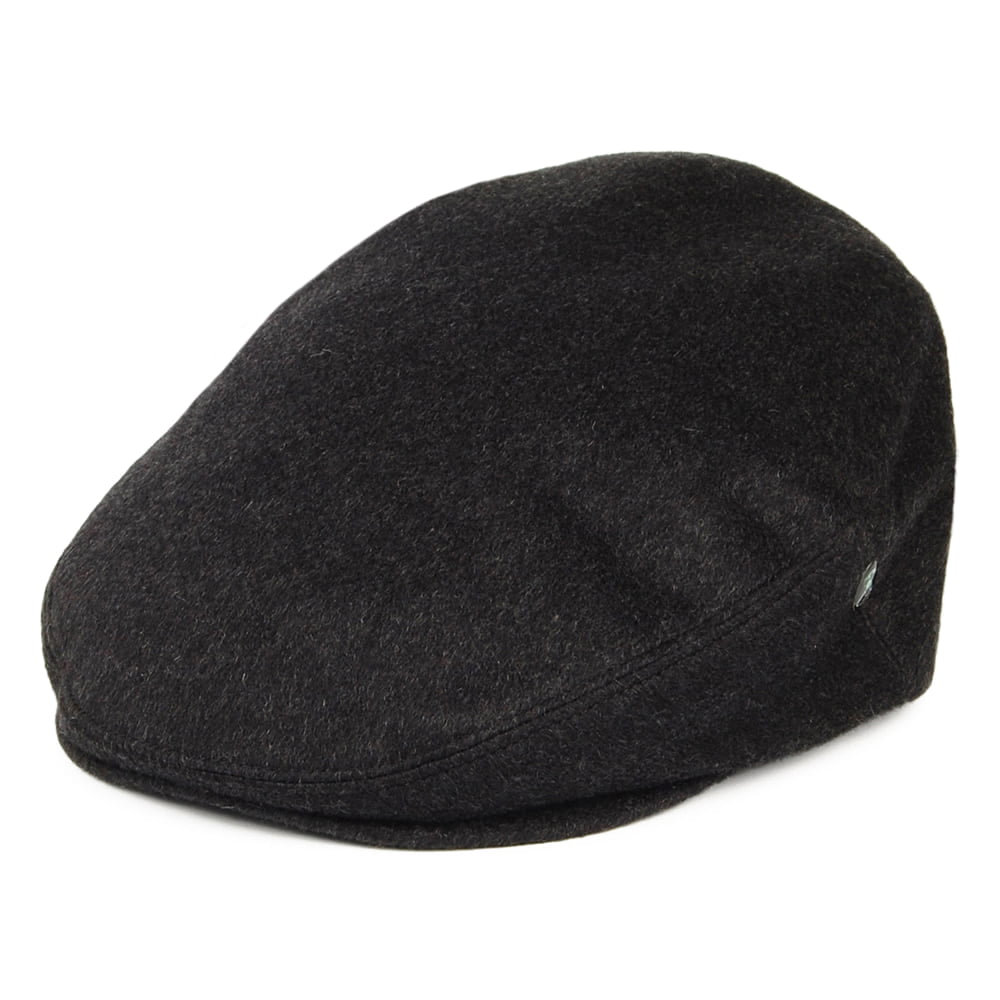 Casquette Plate en Pur Cachemire anthracite CITY SPORT