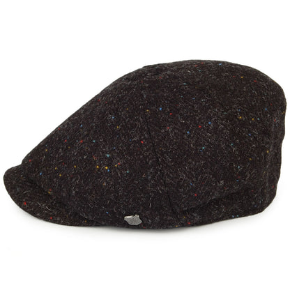 Casquette Gavroche en HARRIS TWEED Carloway anthracite FAILSWORTH
