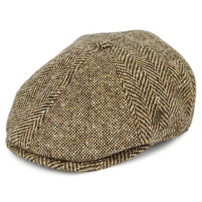 Casquette Gavroche en Tweed du Donegal Wexford marron FAILSWORTH