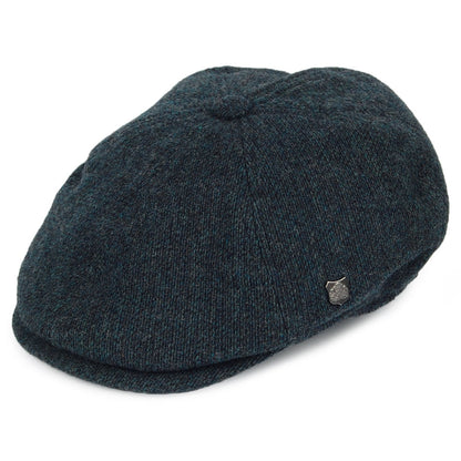 Casquette Gavroche en Laine d'Agneau Mérinos Hudson bleu pétrole FAILSWORTH