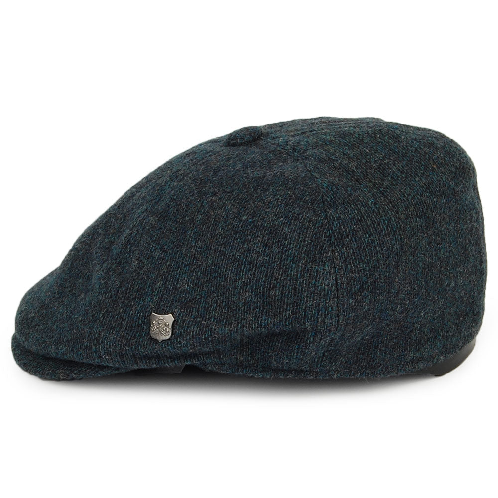 Casquette Gavroche en Laine d'Agneau Mérinos Hudson bleu pétrole FAILSWORTH
