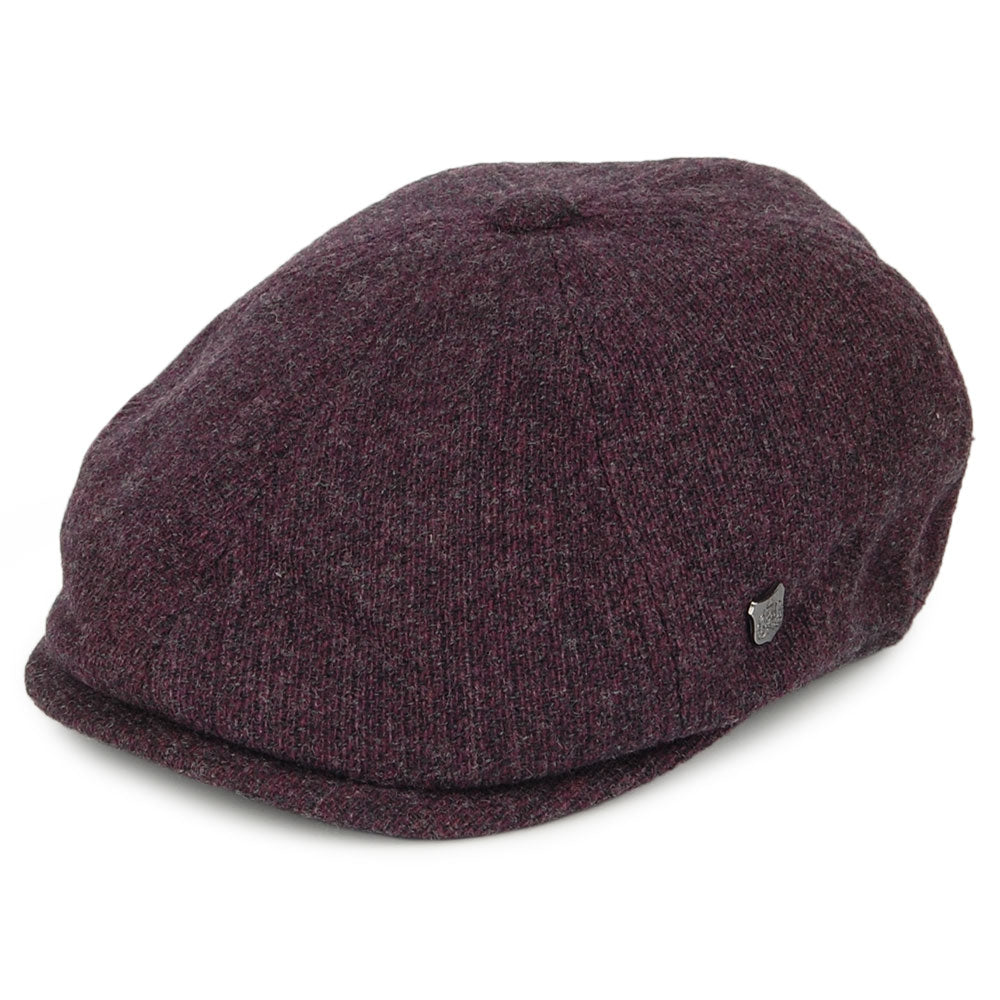 Casquette Gavroche en Laine d'Agneau Mérinos Hudson merlot FAILSWORTH