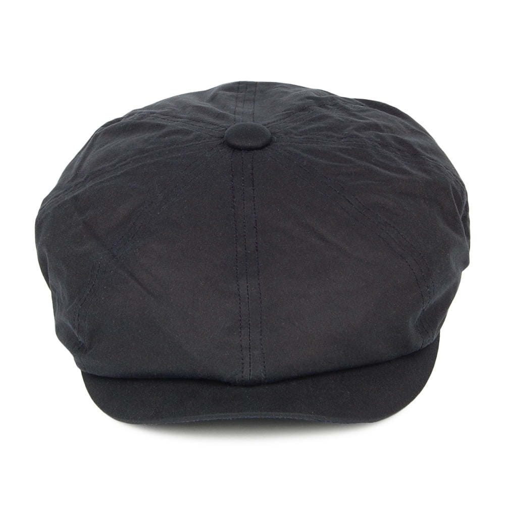 Casquette Gavroche en Coton Ciré Britannique Alfie bleu marine FAILSWORTH