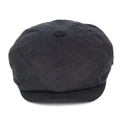 Casquette Gavroche en Coton Ciré Britannique Alfie bleu marine FAILSWORTH