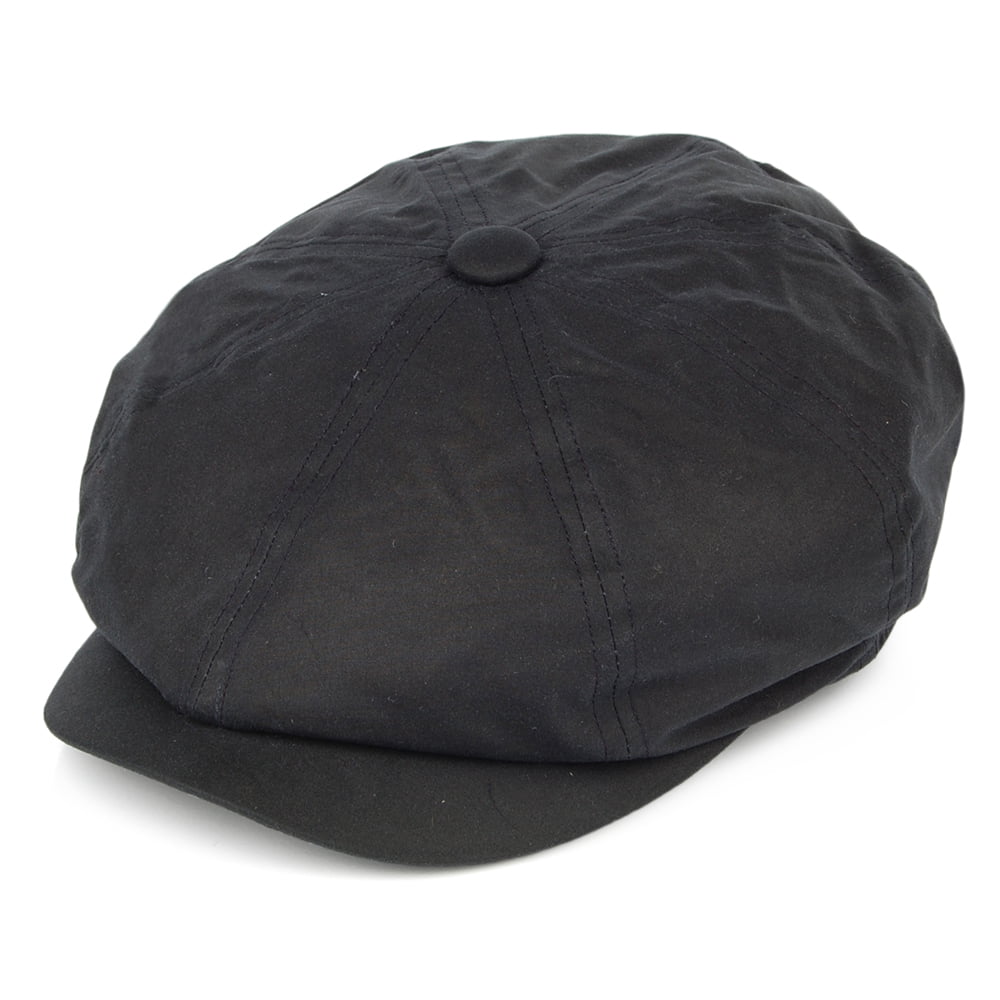 Casquette Gavroche en Coton Ciré Britannique Alfie bleu marine FAILSWORTH