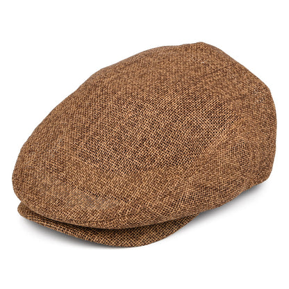 Casquette Plate en Paille Hooligan toffee BRIXTON