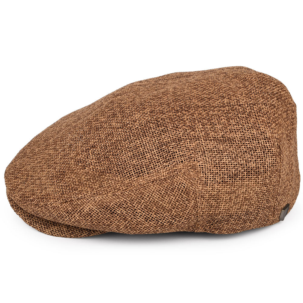Casquette Plate en Paille Hooligan toffee BRIXTON