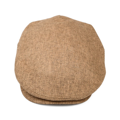 Casquette Plate en Paille Hooligan beige sable BRIXTON