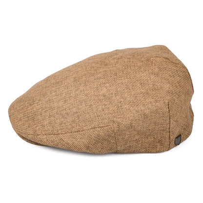 Casquette Plate en Paille Hooligan beige sable BRIXTON