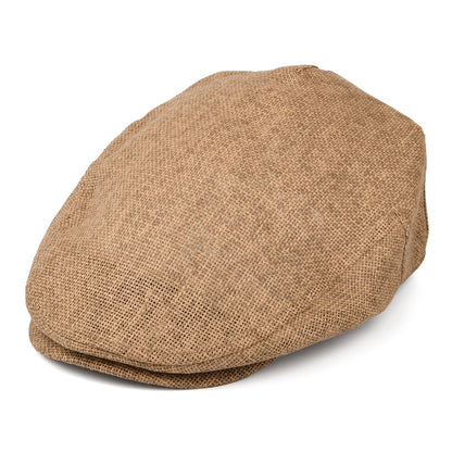 Casquette Plate en Paille Hooligan beige sable BRIXTON
