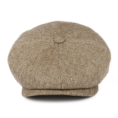Casquette Gavroche en Soie Hatteras marron-blé STETSON