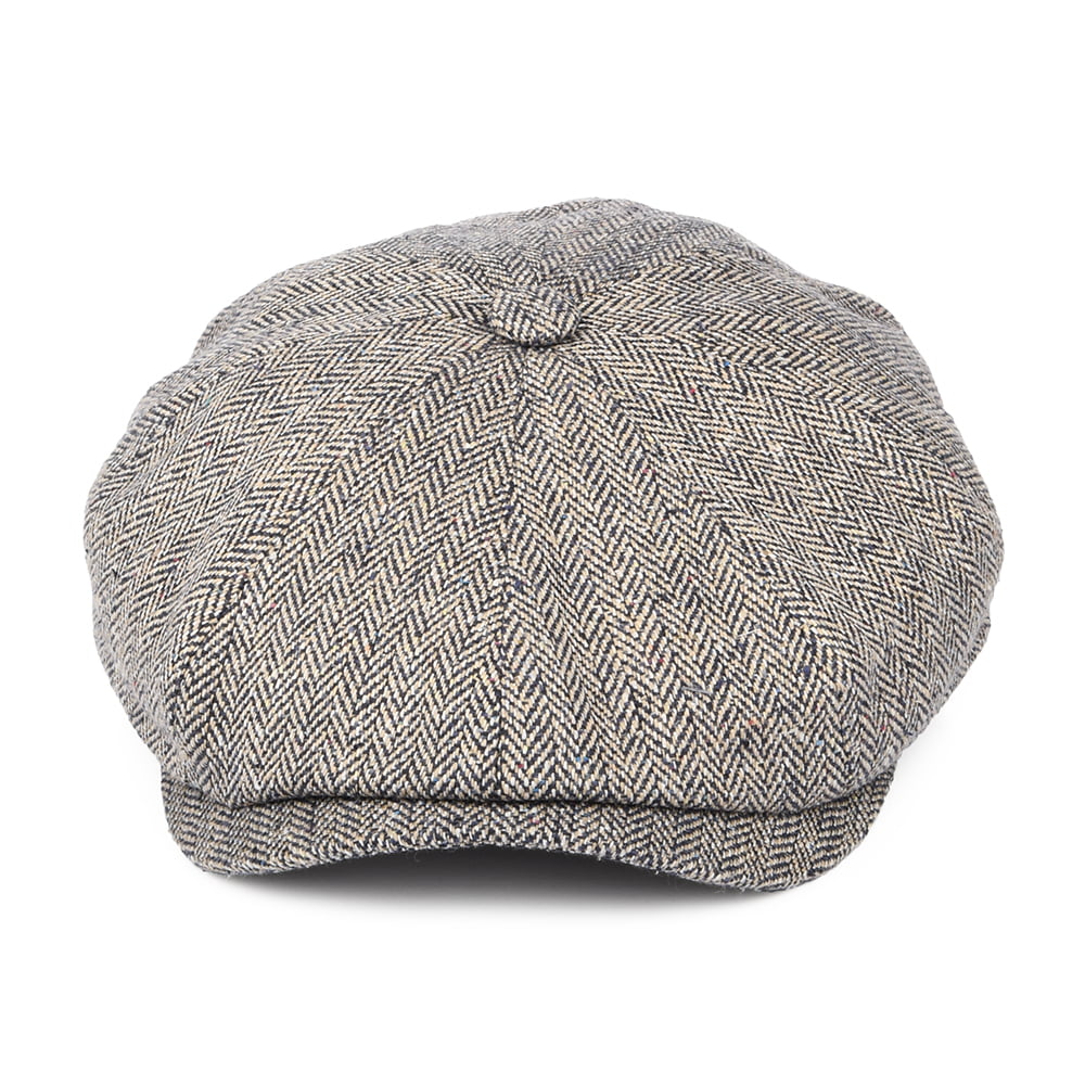 Casquette Gavroche en Soie Hatteras naturel-indigo STETSON