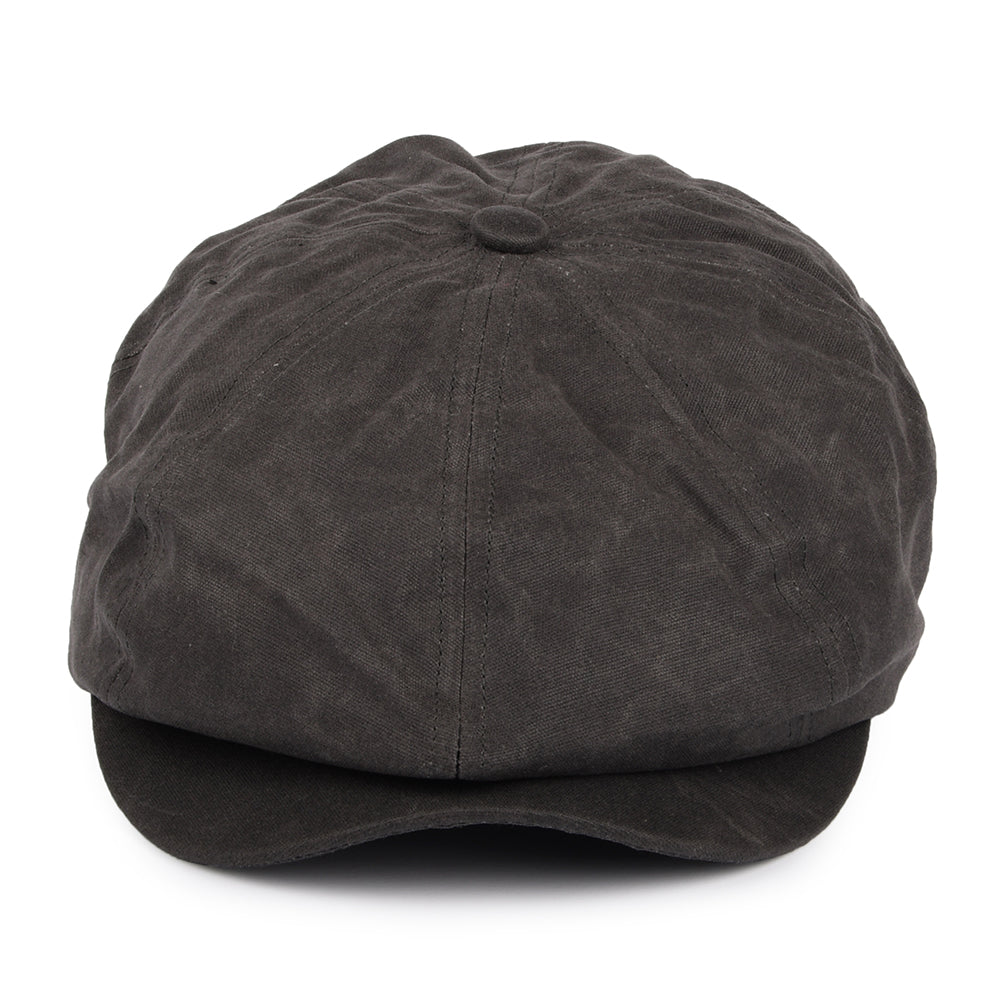 Casquette Gavroche en Toile Cirée Brood gris BRIXTON