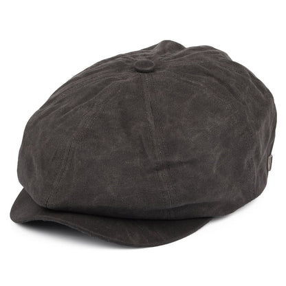 Casquette Gavroche en Toile Cirée Brood gris BRIXTON