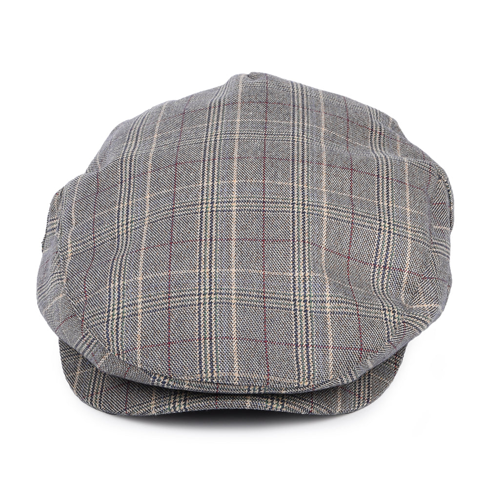 Casquette Plate à Carreaux Hooligan bleu ardoise BRIXTON